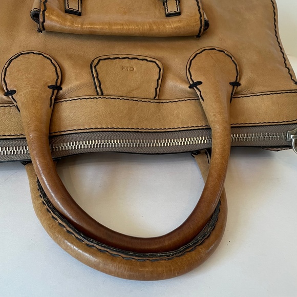 Chloe Edith Large Hand Bag Brown Leather - Picture 5 of 13